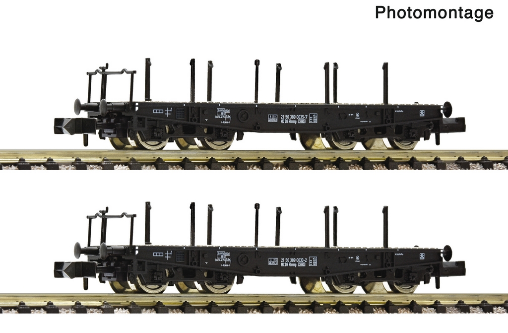 Fleischmann 6660147 N 2-teiliges Set Schwerlastwagen DR
