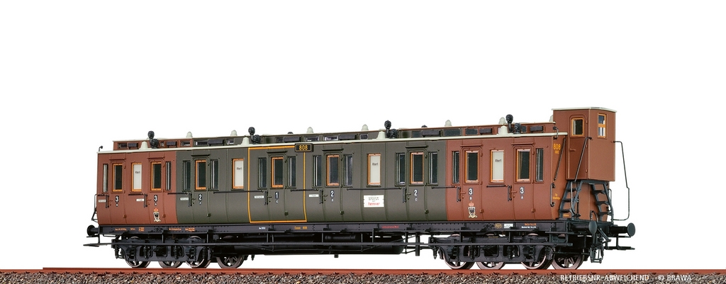 Brawa 45268 H0 Abteilwagen ABC4 K.P.E.V. I