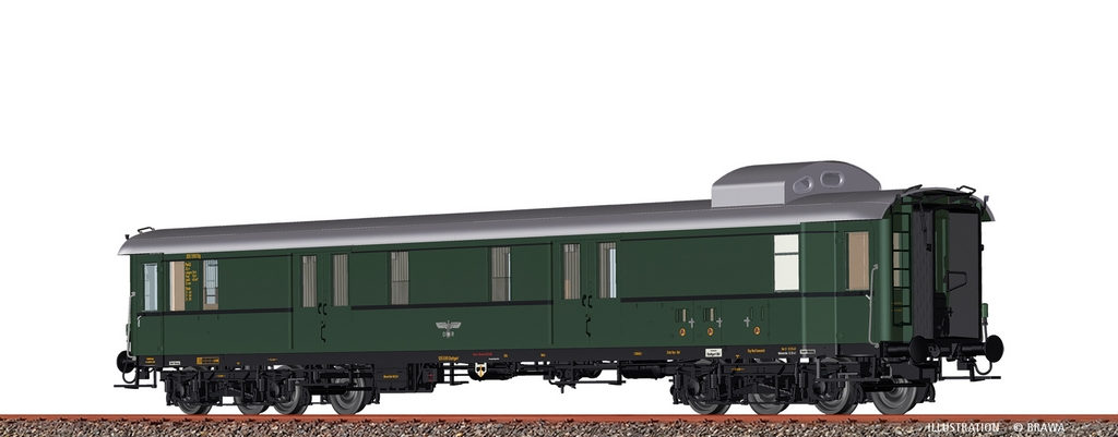 Brawa 58293 H0 Gepäckwagen Pw4ü-36 DRG II DC