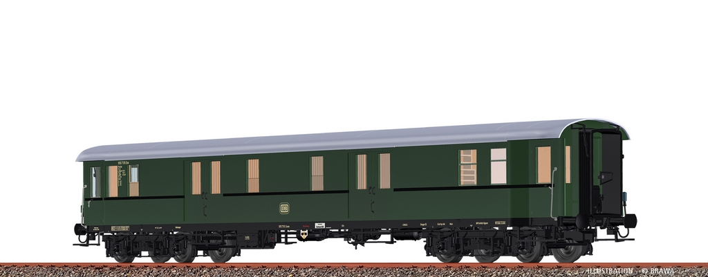 Brawa 58296 H0 Gepäckwagen Pw4ü-37/52 DB III DC