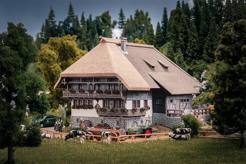 Faller 130013 H0 Jubiläumsmodell Schwarzwaldhof mit 2 Figuren