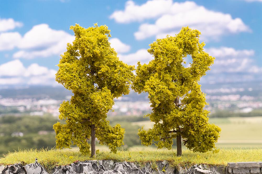 Faller 181579 H0, TT, N 4 Laubbäume, hellgrün