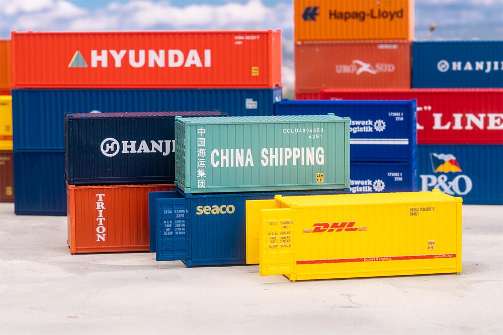 Faller 182057 H0 20´ Container, 5er-Set