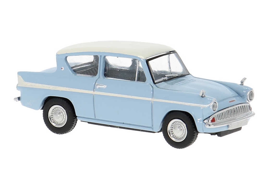 Brekina 19330 H0 Ford Anglia in blau