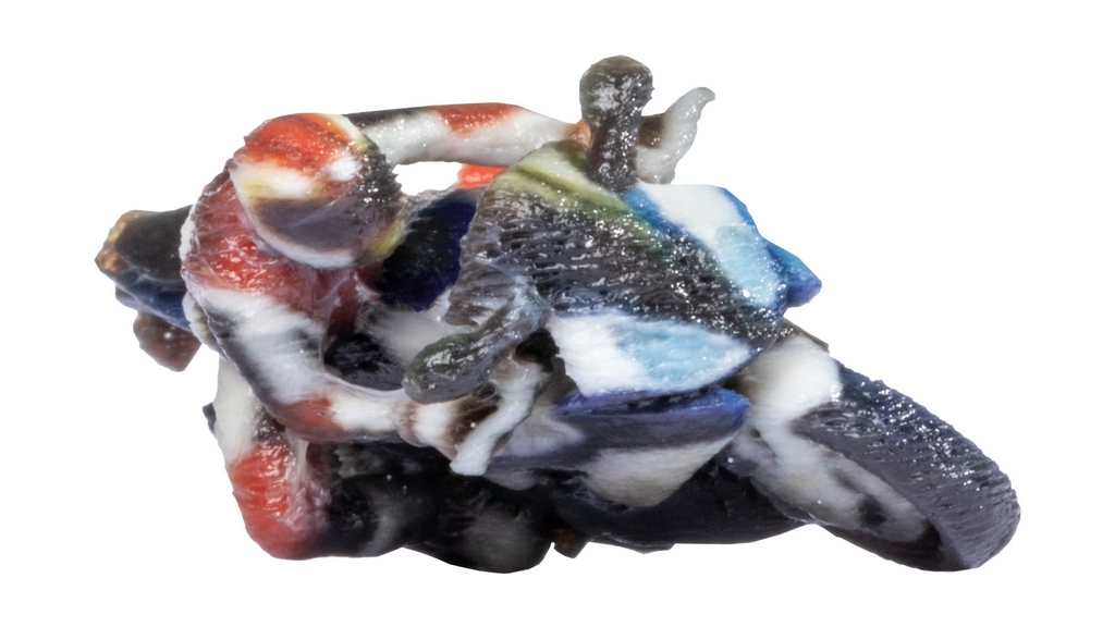 Noch 10902 H0 Sportmotorrad in Kurve, fahrend