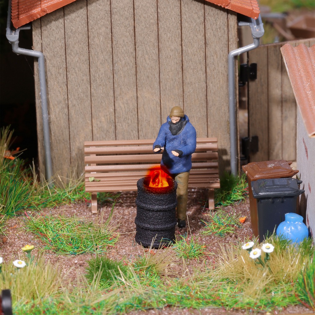 Busch 5434 Feuertonne H0