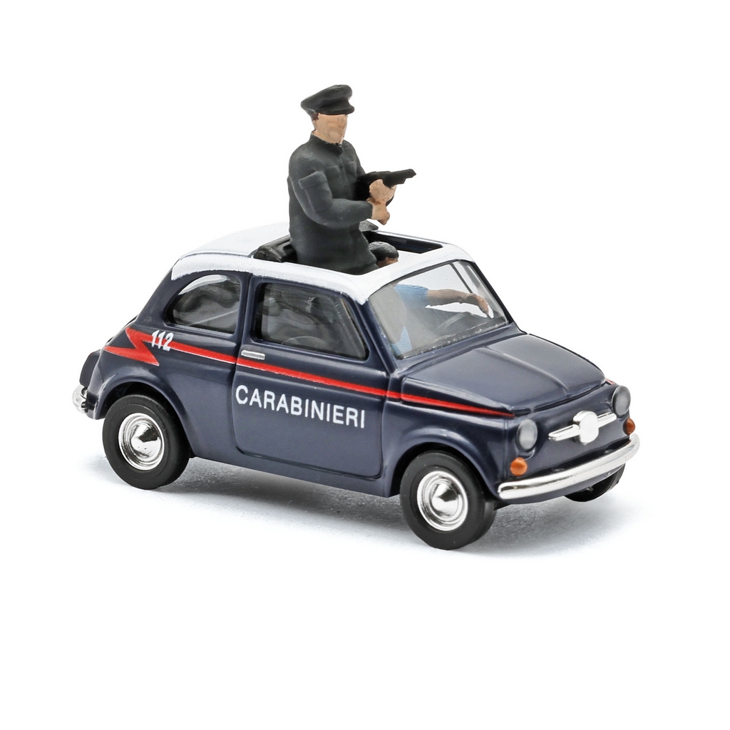 Busch 48738 H0 Fiat 500 Carabinieri 2 Figuren