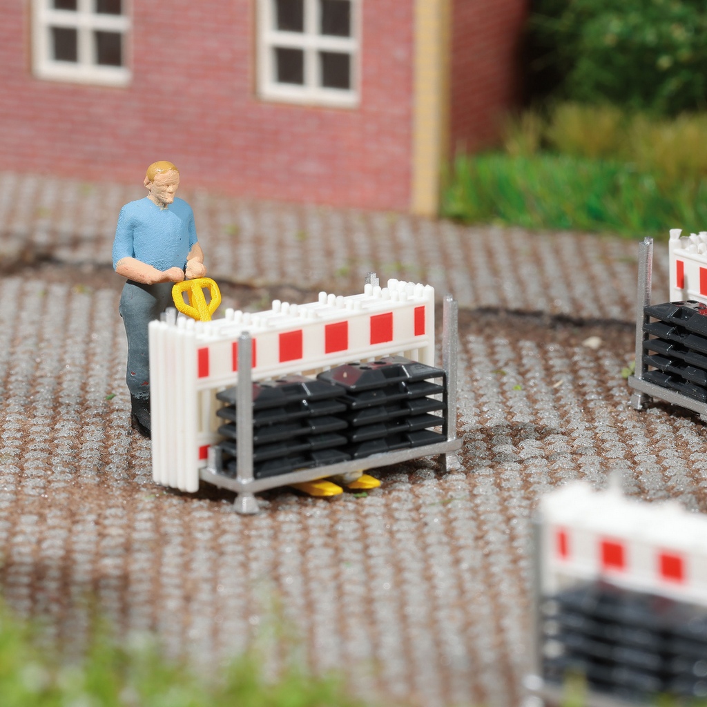 Busch 79897 Action Set Schrankenzaun-Transport