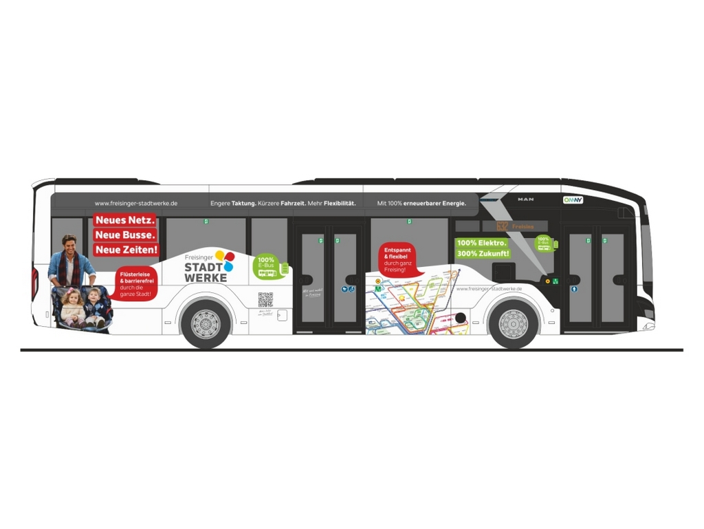 Rietze 76361 H0 MAN Lion´s City 12 E Freisinger Stadtwerke