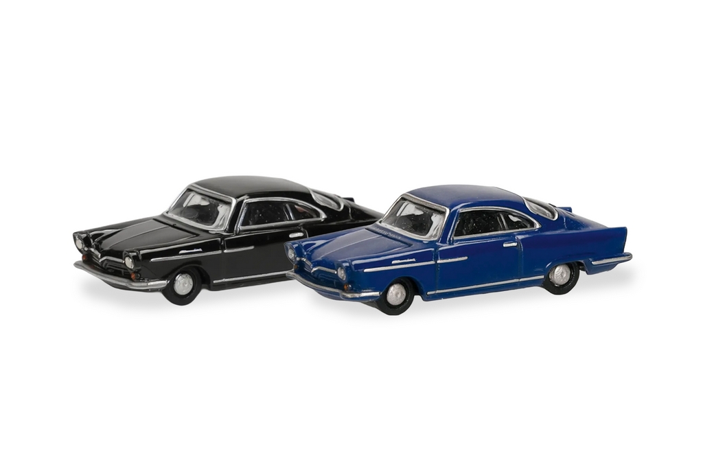 Herpa 066921 N/2er Set NSU Sportprinz, blau und schwarz