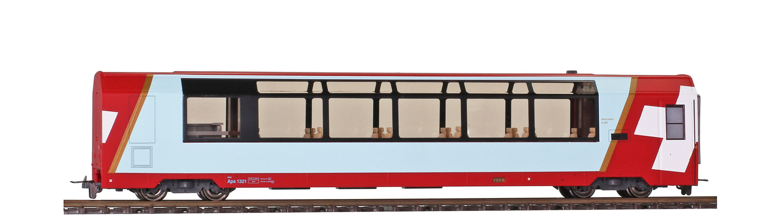 Picture of Bemo 3289141 H0m RhB Aps 1321 GEX Excellence | Personenwagen Spur H0m-H0e-H0f