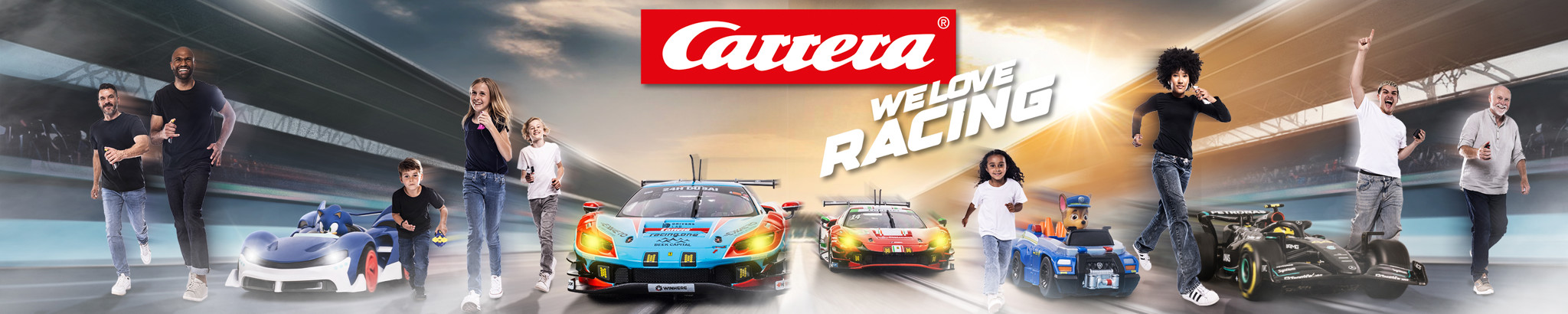 Carrera Banner We love Racing Carrera Banner We love Racing