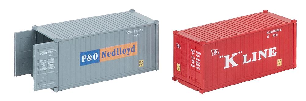 Faller 182006 H0 20´ Container K-LINE und P&O
