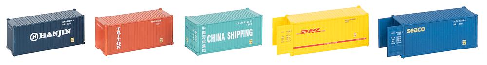 Faller 182057 H0 20´ Container, 5er-Set