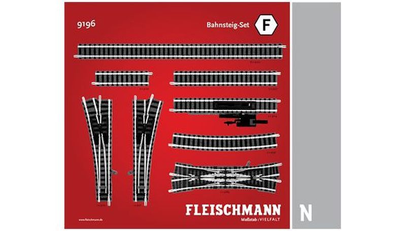 Bild von Fleischmann 9196 BAHNSTEIG SET | Gleise Spur N