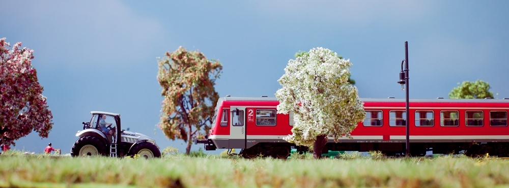 Modellbahnprofis Frühling auf der Modelleisenbahn